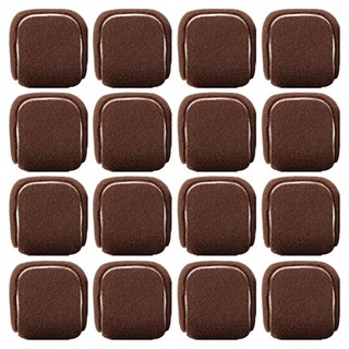 모노플랫 사각 테니스공 의자 발캡 브라운, 16개