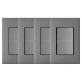 Legrand 羅格朗 阿菲拉鎂色 Simple 2開開關, 4個