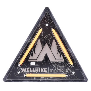 WellHike 玩客 極黑戶外戰術三角燈警示燈/露營燈/帳篷燈/自行車燈, 1個, 森林款