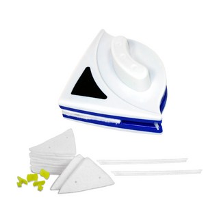 Axis 艾克思 三角型磁性雙面玻璃擦窗器4合1組, 1組, 白色