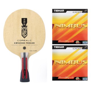 金擇洙 CoreALC FL 桌球拍 + Nimbus 雙面膠皮套組, 1套, 單一商品