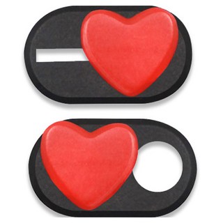 틴코 웹캠 하트 가리개 2p, 블랙, TC-8104