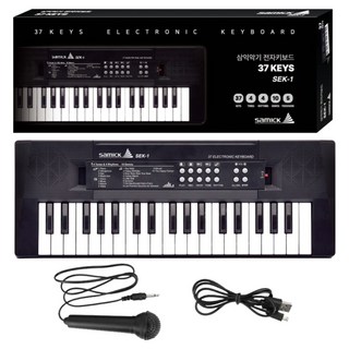samick 37迷你鍵盤鋼琴 SEK-1, 黑色, 1個