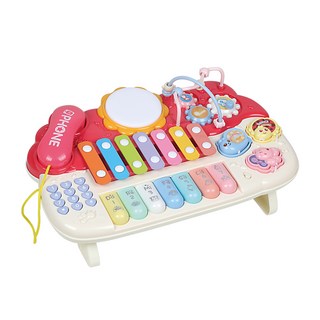 PLAYFUL TOYS 頑玩具 多功能音樂敲琴, 紅色, 1個