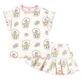 milkmile Esther Bunny 艾絲樂小兔透氣女童可愛花朵上衣 + 裙褲套組