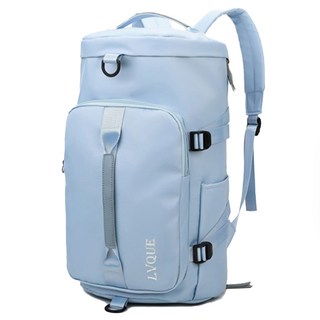 多功能兩用運動旅行包 26 x 23 x 45cm 亮藍色 獨立鞋倉 防潑水, 1個