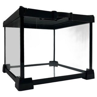 NOMOY PET YL-071 雨林缸 爬蟲類 兩棲類 飼養箱 20 x 20 x 16 cm, 1個, 透明 + 黑色