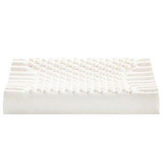 新款泰國皇家級乳膠按摩枕, 60 x 40 x 10cm, 舒緩頸椎壓力, 提升睡眠品質, 1個, 白色