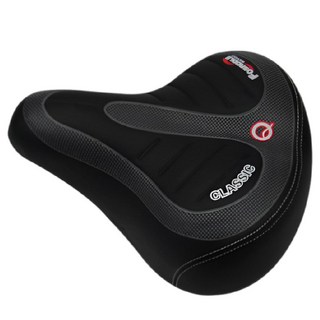 FOSADDLE 加寬加大自行車大屁股坐墊, 黑色, 1個
