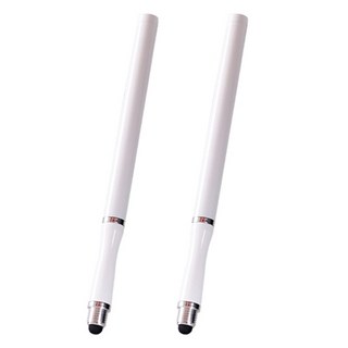 克布蘭斯 日常平板智慧型手機超細觸控筆 0.8 x 14 cm, 2個, 白色