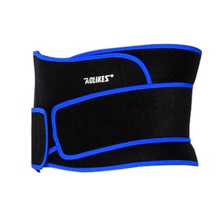 AOLIKES 奧力克斯 輕量版可調式雙層護腰, 1個, 黑藍色