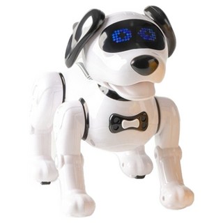 JJRC AI 스마트 인공지능 강아지 쿠기 애완로봇, 미네랄 화이트, 1개