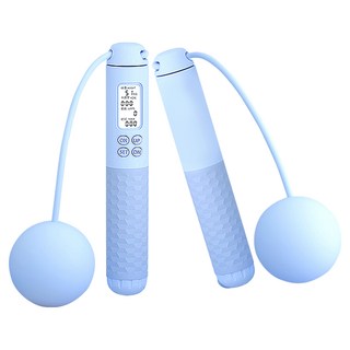 樂居家 智能電子兩用跳繩, 1個, 藍色