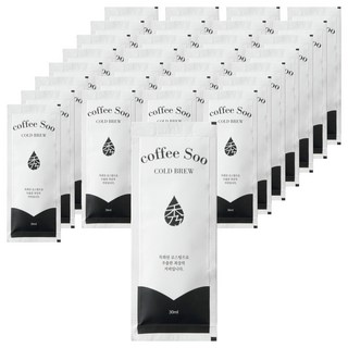 커피수 콜드브루 더치커피 원액, 30ml, 100개입, 1세트