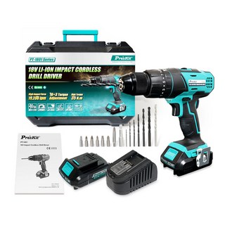 Pro'sKit 寶工 鋰電衝擊式電鑽組 18V PT-1801A, 1盒