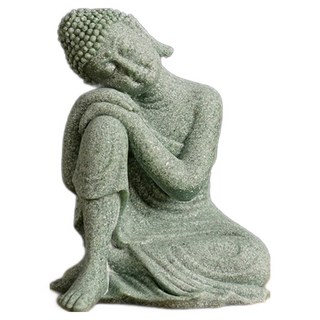 Secondbest 藍砂石佛像佛教裝飾品 S, 1個, type3