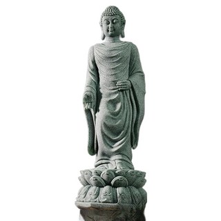 Second Best 藍砂石佛像佛教裝飾品, 1個, 蓮花1