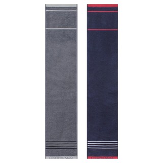 송월타월 카운테스마라 포라인 스포츠20 타월 20 x 100 cm, 그레이 + 네이비, 2개
