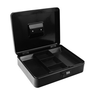 TRENY 密碼現金箱 大(30 x 24 x 9cm), 霧黑色