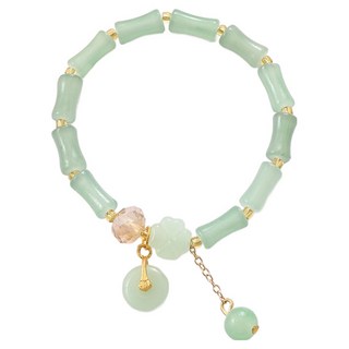 Homecell 祈福好運手鍊 K3628 玉石 方形 18cm, 1個