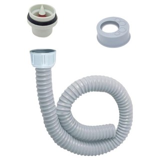 Abiang 水槽防臭錐形排水管 + 90cm水槽軟管 + 防臭蓋 套組, 1套, 單一顏色