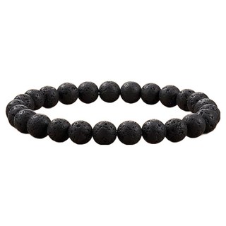 Homesell 紫水晶玉石手鍊 火山石 18cm, 1個