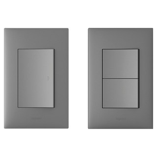 Legrand 羅格朗 Apella Magnesium Simple 1聯開關 + 2聯開關 套組, 1套