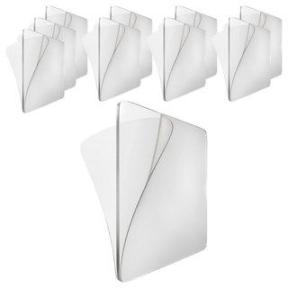 輝鴻 加大款透明雙面無痕強力貼, 10個