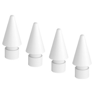 GOOSPERY Apple Pencil 1/2代 相容 HB 筆尖, 白色, 4個