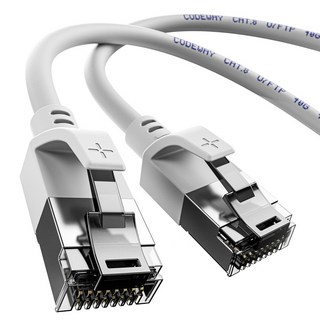 코드웨이 40기가 CAT8 초고속 인터넷 랜선 U/FTP 랜케이블, 2m, 1개