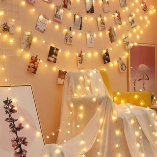 WIDE VIEW 80燈球泡形裝飾串燈 氣氛燈 聖誕節戶外草坪庭園佈置燈 10米, 1條, 暖黃光