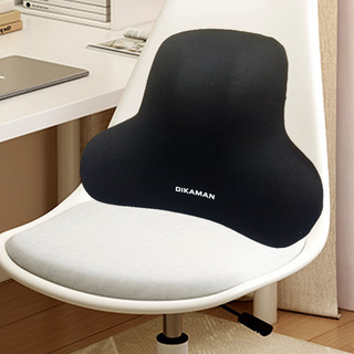 舒腰高回彈辦公室記憶棉靠墊, 神秘黑