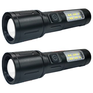 明沛 極亮LED手電筒 MP3292 135g 黑色, 2個