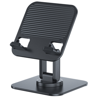 超穩固金屬360度旋轉升降平板支架 星空黑 支撐各種尺寸平板, C0010006-02, 1個