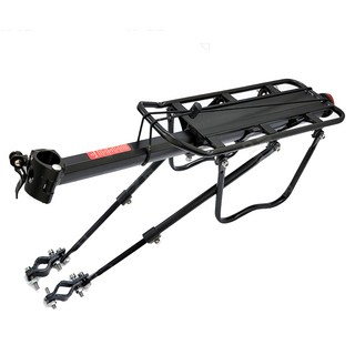 DIBOTE 迪伯特 半快拆鋁合金帶側腳後貨架, 黑色, 1個