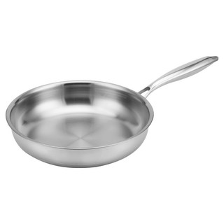 Balunfini IH電磁爐通用 316不鏽鋼 三層無塗層平底鍋, 1個, 24cm