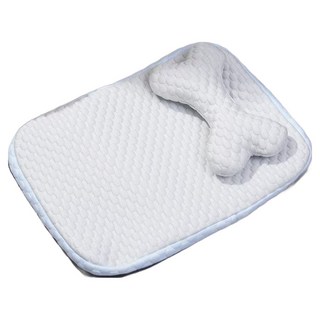 순잠 여름 필수 진짜 얼음 촉감 반려동물 쿨매트, 그레이 + 블루, 1개