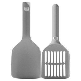 둥둥펫 고양이 플레인 모래삽 + 전체갈이삽 세트, 그레이, 1세트