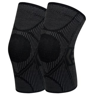 超彈性輕量護膝套, XL, 黑色, 1雙