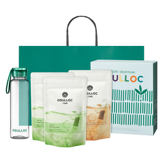 오설록 찬물 스틱 티백 세트, 녹차 20p x 2p + 루이보스 20p + 스트랩보틀 500ml, 1세트