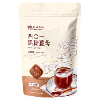 糖鼎 四合一黑糖薑茶, 30g, 13包, 1袋
