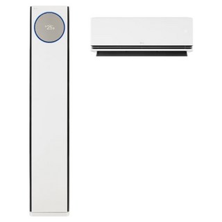 LG전자 인버터 58.5㎡(17.7평) + 18.7㎡(5.7평) 휘센 오브제컬렉션 타워I 5시리즈 2 in 1 에어컨 FQ18FN5HK2M 방문설치, 매립배관형