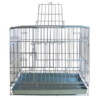 LUCKY HOME 2尺折合式白鐵線狗籠, 1個, 單一顏色
