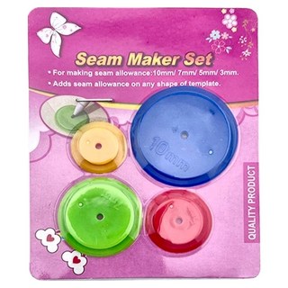 喵汪森林 縫紉工具 縫份圈 4件組, 1組, 混和顏色