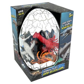 動物樂園恐龍蛋公仔組 海洋生物, 1組, 混色