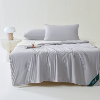 Crocodile 鱷魚 冰淇淋系列 冰絲涼感雙色冰冰被, 玄鈦灰