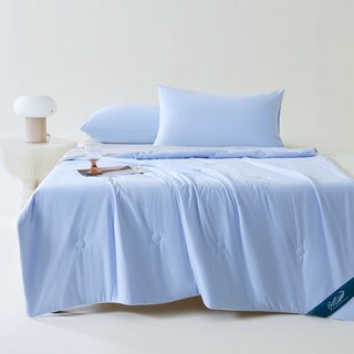 Crocodile 鱷魚 冰淇淋系列 冰絲涼感雙色冰冰被, 初夏藍