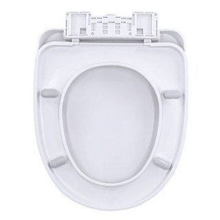 U型雙重緩降靜音馬桶蓋 通用一般款, 1個, 白色