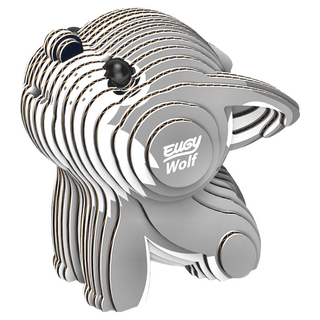 EuGy 3D立體紙拼圖, 7張, 狼, 1組