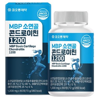 코오롱제약 MBP 소연골 콘드로이친 1200, 1개, 60정